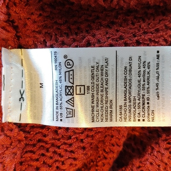 Old Navy Women's Rust Color Open Cardigan Size M - Picture 4 of 5